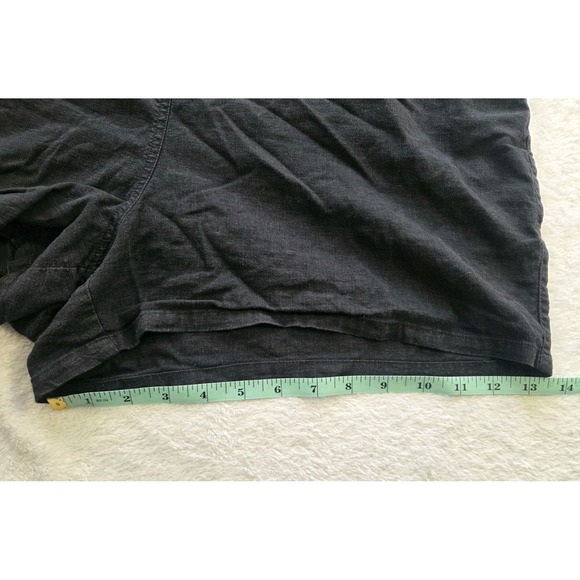 Torrid Size 1 Black Chambray Utility Romper Sleeveless Adjustable Straps Pockets - Picture 5 of 7